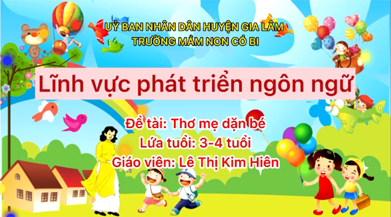 Thơ: Mẹ dặn bé - MGB